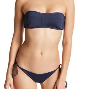 Tavik Womens Izzy Bandeau Ombre Blue Swim TOP ONLY Size Medium